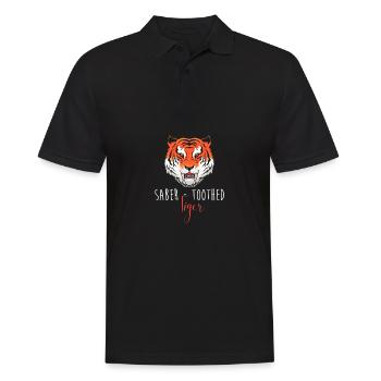 Tigre à dents de sabre - Polo Homme - noir - Devant - Kai (181cm)