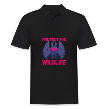 Mothman - Men's Polo Shirt - black - Front - Kai (181cm)