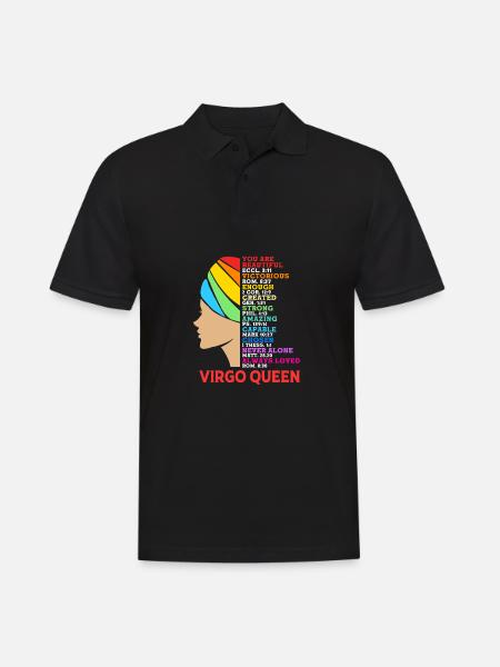 Zodiac sign Virgo - Men's Polo Shirt - black
