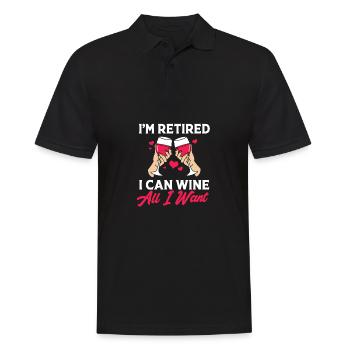 Pension 2025 Retraite 2025 Retraité Retraité Retraité - Polo Homme - noir - Devant - Kai (181cm)