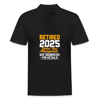 Pension 2025 Retirement 2025 Pensioner Pensioner Pensioner - Men's Polo Shirt - black - Front - Kai (181cm)