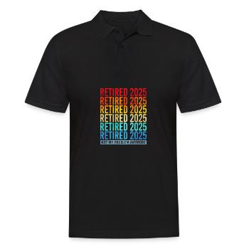 Pension 2025 Retirement 2025 Pensioner Pensioner Pensioner - Men's Polo Shirt - black - Front - Kai (181cm)