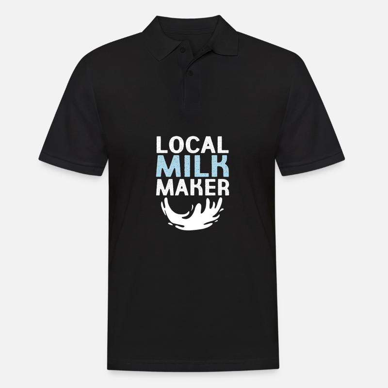 Crunchy Mama - Männer Poloshirt - Schwarz
