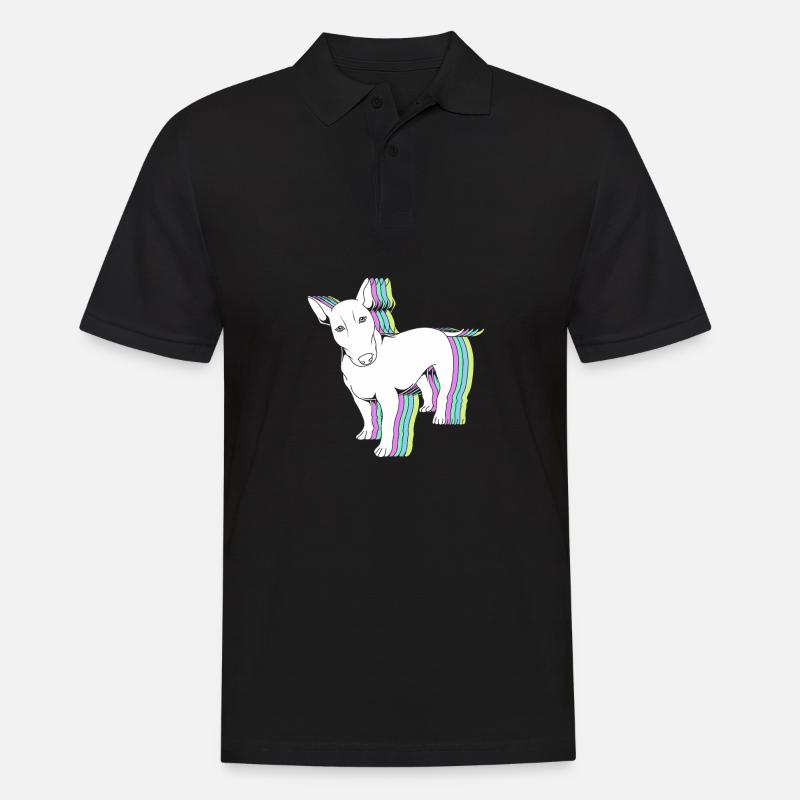 Bullterrier - Männer Poloshirt - Schwarz