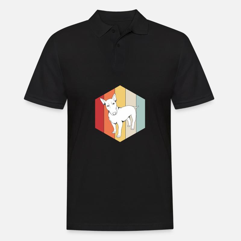 Bullterrier - Männer Poloshirt - Schwarz