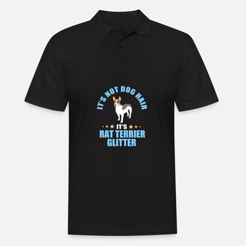 Rat Terrier - Männer Poloshirt - Schwarz
