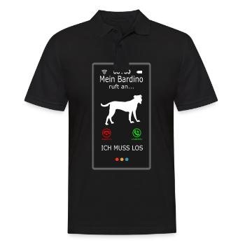 Bardino Majorero Canario appelle drôle en disant - Polo Homme - noir - Devant - Kai (181cm)