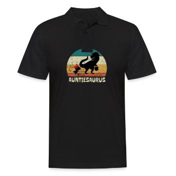 Auntiesaurus - Polo Homme - noir - Devant - Kai (181cm)