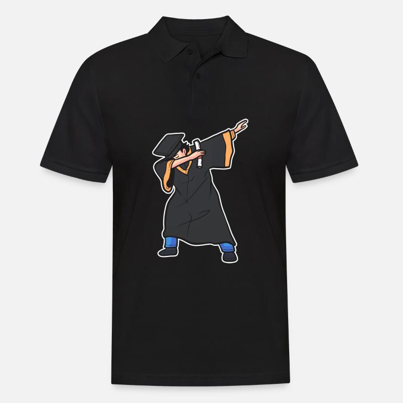 Master Studium Abschlussfeier - Männer Poloshirt - Schwarz