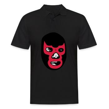 mexican wrestling mask lucha libre - Männer Poloshirt - Schwarz - Vorne - Kai (181cm)