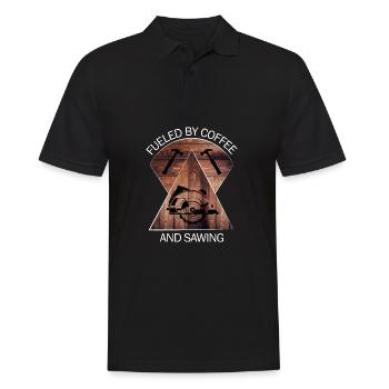 Charpentier, charpentier, charpentier, charpentier, artisan, bois - Polo Homme - noir - Devant - Kai (181cm)
