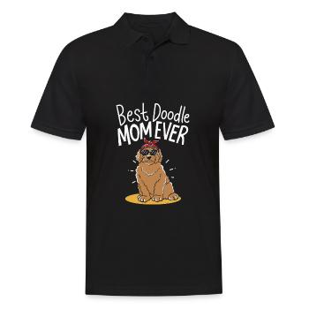 Best Doodle Mom Ever Animal Pet Dog Lover Mama - Men's Polo Shirt - black - Front - Kai (181cm)