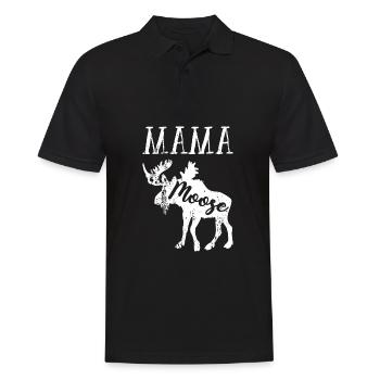 Mama Elch Familie Matching Lustige Mama Mütter Tag - Männer Poloshirt - Schwarz - Vorne - Kai (181cm)