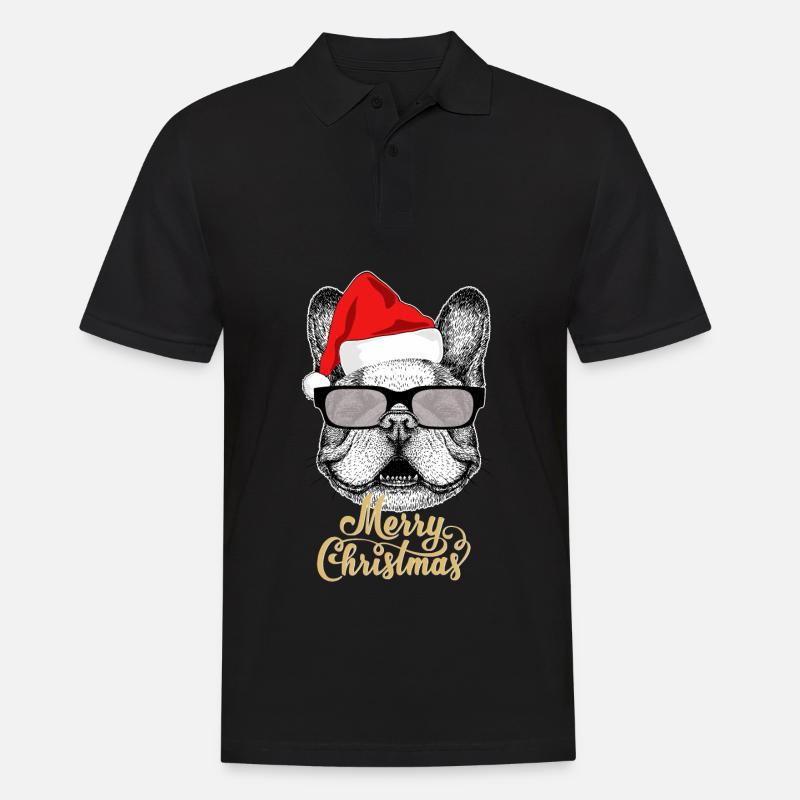 Frohe Weihnachtsfeier - Männer Poloshirt - Schwarz