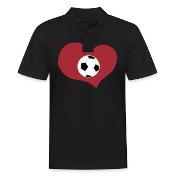 Sport Fußball - Männer Poloshirt - Schwarz - Vorne - Kai (181cm)