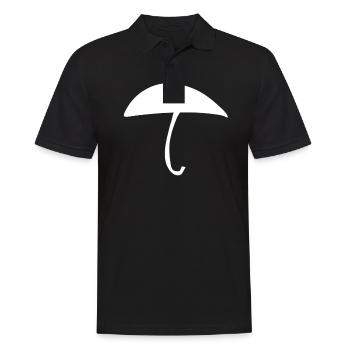 Umbrella Rain - Men's Polo Shirt - black - Front - Kai (181cm)