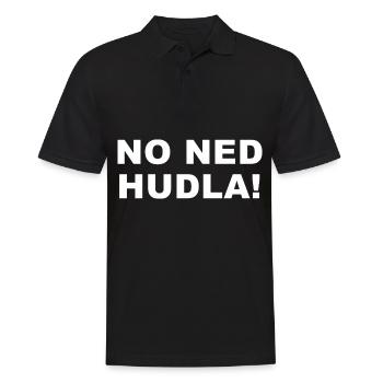 No ned hudla ! - Männer Poloshirt - Schwarz - Vorne - Kai (181cm)
