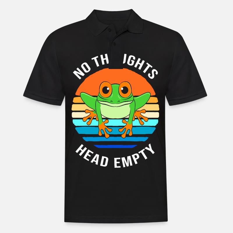 Frosch Laubfrosch - Männer Poloshirt - Schwarz
