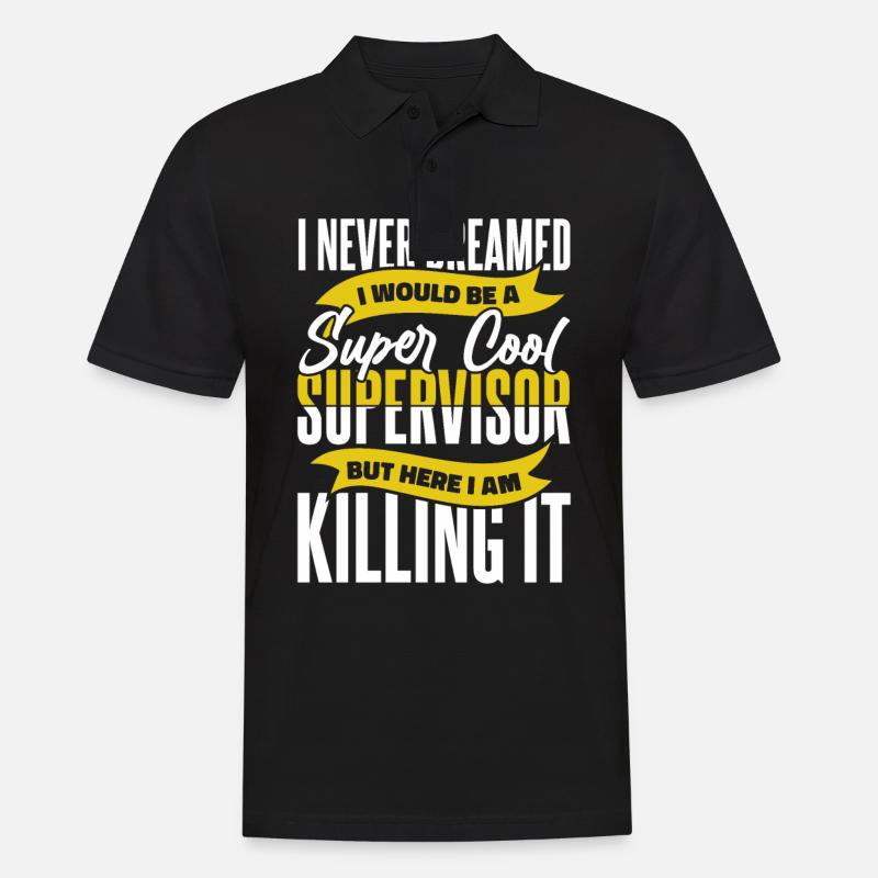 Supervisor Beruf - Männer Poloshirt - Schwarz