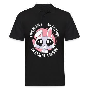 Lapin lapin animal de compagnie lapin - Polo Homme - noir - Devant - Kai (181cm)