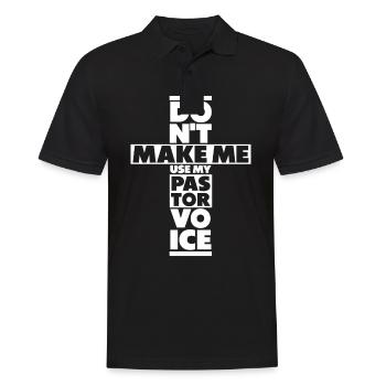 Pastor Pastor Preacher Church Christian - Men's Polo Shirt - black - Front - Kai (181cm)
