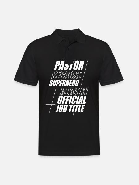 Pasteur Pasteur Prédicateur Église Chrétienne - Polo Homme - noir