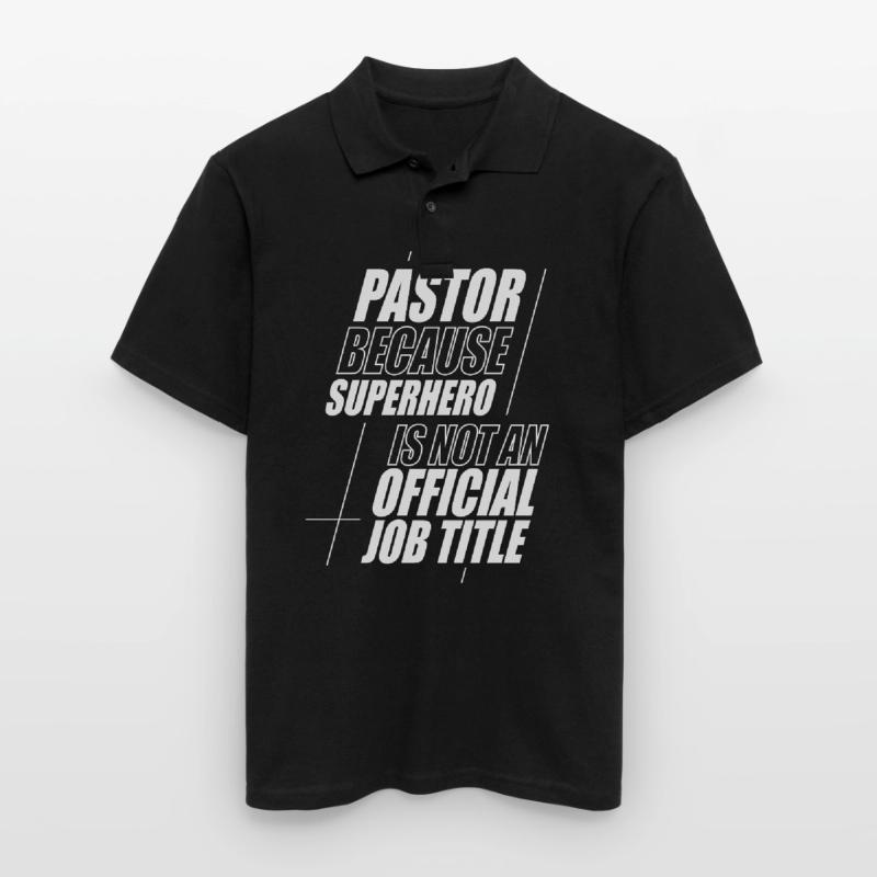 Pasteur Pasteur Prédicateur Église Chrétienne Polo Homme