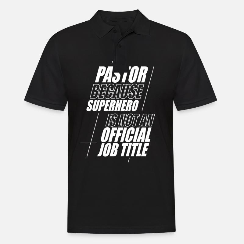 Pasteur Pasteur Prédicateur Église Chrétienne - Polo Homme - noir