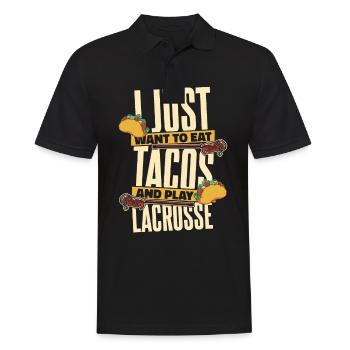 Lacrosse Sports Lacrosse Players - Men's Polo Shirt - black - Front - Kai (181cm)
