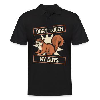 Squirrel Animal - Men's Polo Shirt - black - Front - Kai (181cm)