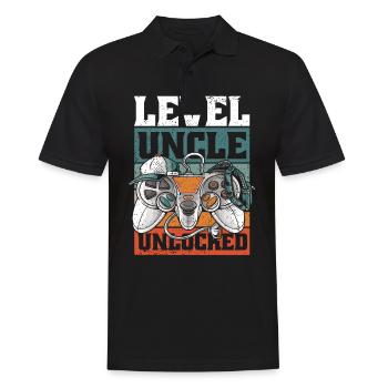 Uncle Fmie Great-Uncle Uncle - Men's Polo Shirt - black - Front - Kai (181cm)