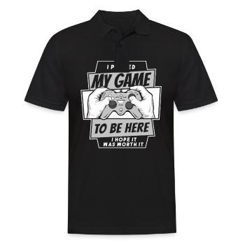 Gamer Gaming Videospiele Konsole Controller - Männer Poloshirt - Schwarz - Vorne - Kai (181cm)