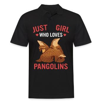 Pangolin Animal Pangolins Endangered Ar - Men's Polo Shirt - black - Front - Kai (181cm)