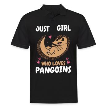Pangolin Animal Pangolins Endangered Ar - Men's Polo Shirt - black - Front - Kai (181cm)
