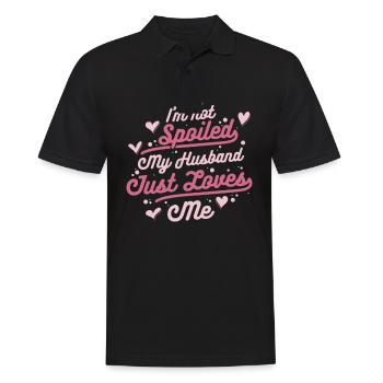 Ehemann Ehegatte Familie Hochzeit - Männer Poloshirt - Schwarz - Vorne - Kai (181cm)