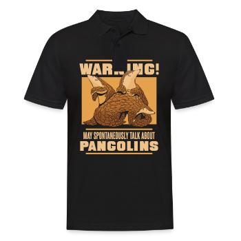 Pangolin Animal Pangolins Endangered Ar - Men's Polo Shirt - black - Front - Kai (181cm)