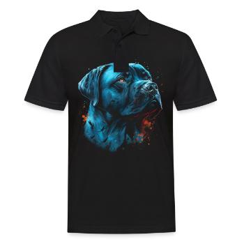 Cane Corso Dog - Men's Polo Shirt - black - Front - Kai (181cm)