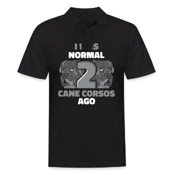 Cane Corso Chien - Polo Homme - noir - Devant - Kai (181cm)