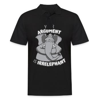 Elefant Tier Elefanten Zoo - Männer Poloshirt - Schwarz - Vorne - Kai (181cm)