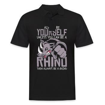 Rhinocéros Rhinocéros - Polo Homme - noir - Devant - Kai (181cm)