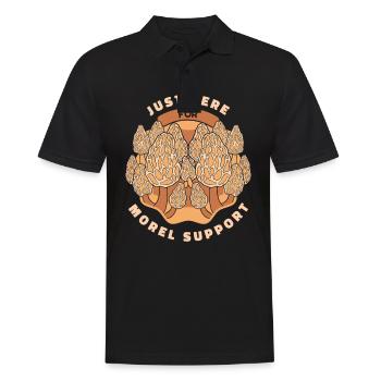 Pilz Pilze Funghi Champignon - Männer Poloshirt - Schwarz - Vorne - Kai (181cm)