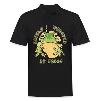 Crapaud grenouille - Polo Homme - noir - Devant - Kai (181cm)