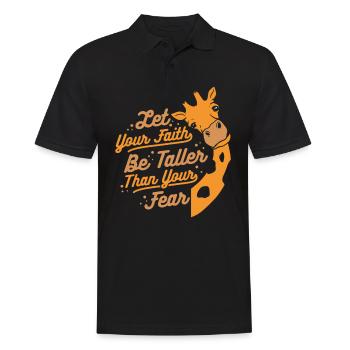 Giraffe Animal Africa Giraffes - Men's Polo Shirt - black - Front - Kai (181cm)