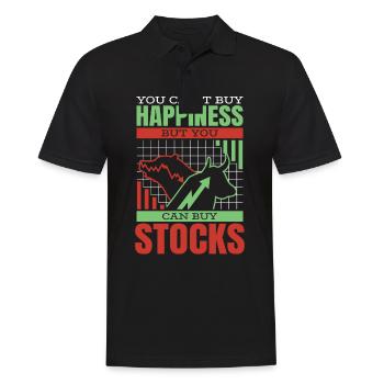 Stock Trading Trader Stock Exchange Trading Stocks - Men's Polo Shirt - black - Front - Kai (181cm)