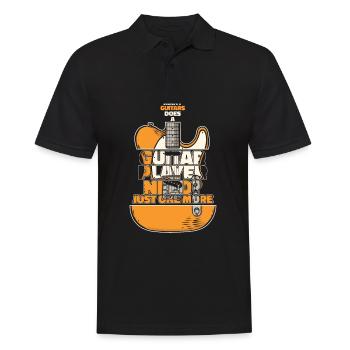 Guitar Guitarist Musician Acoustic Guitar Instruments - Men's Polo Shirt - black - Front - Kai (181cm)