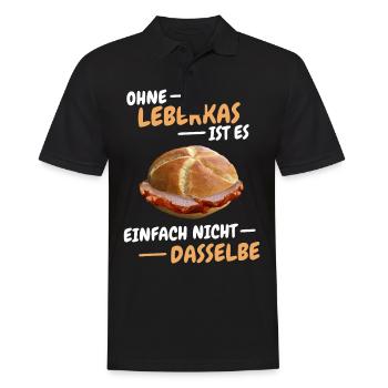 Leberkäs Bayern Leberkas Semmel Fleischkäse - Männer Poloshirt - Schwarz - Vorne - Kai (181cm)