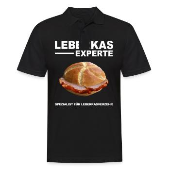 Leberkäs Bayern Leberkas Semmel Fleischkäse - Männer Poloshirt - Schwarz - Vorne - Kai (181cm)