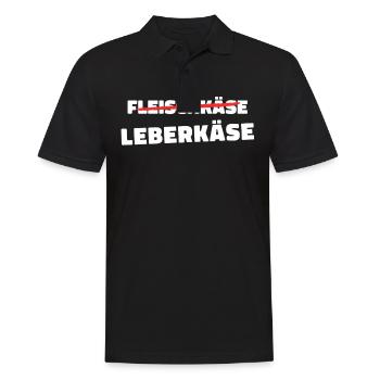 Leberkäs Bayern Leberkas Semmel Fleischkäse - Männer Poloshirt - Schwarz - Vorne - Kai (181cm)