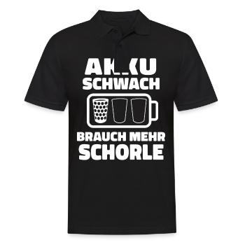 Pfalz Pfälzer Rheinland Pfalz - Männer Poloshirt - Schwarz - Vorne - Kai (181cm)