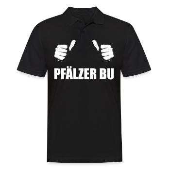 Pfalz Pfälzer Rheinland Pfalz - Männer Poloshirt - Schwarz - Vorne - Kai (181cm)